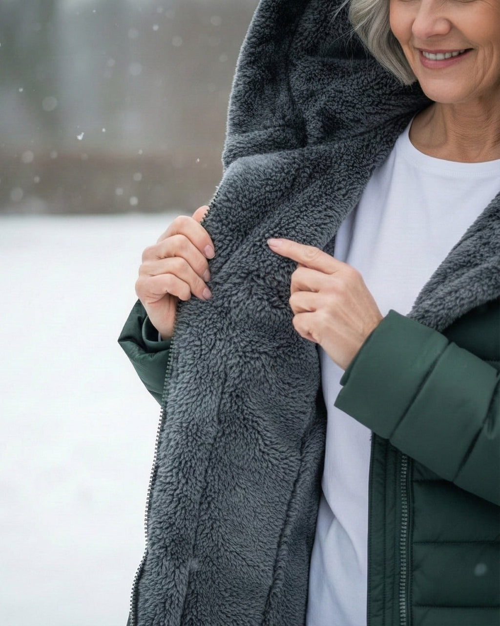 Manteau matelassé doublé polaire