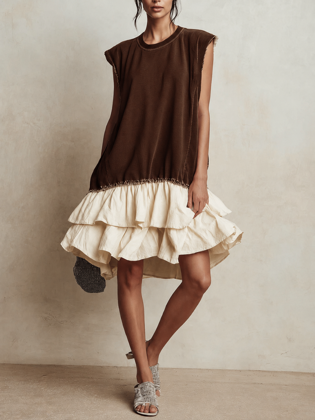 Ilaria | Robe casual color block ample, style vacances
