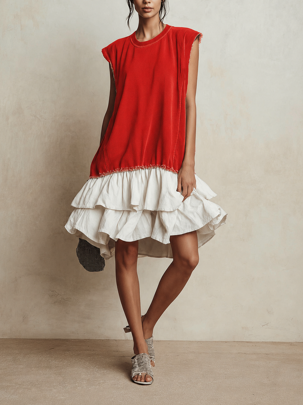 Ilaria | Robe casual color block ample, style vacances