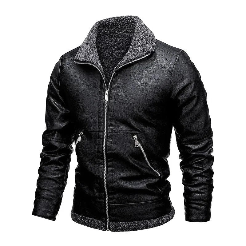 Samuele | Veste en cuir à intérieur chaud