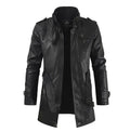 Filippo | Veste biker longue en cuir