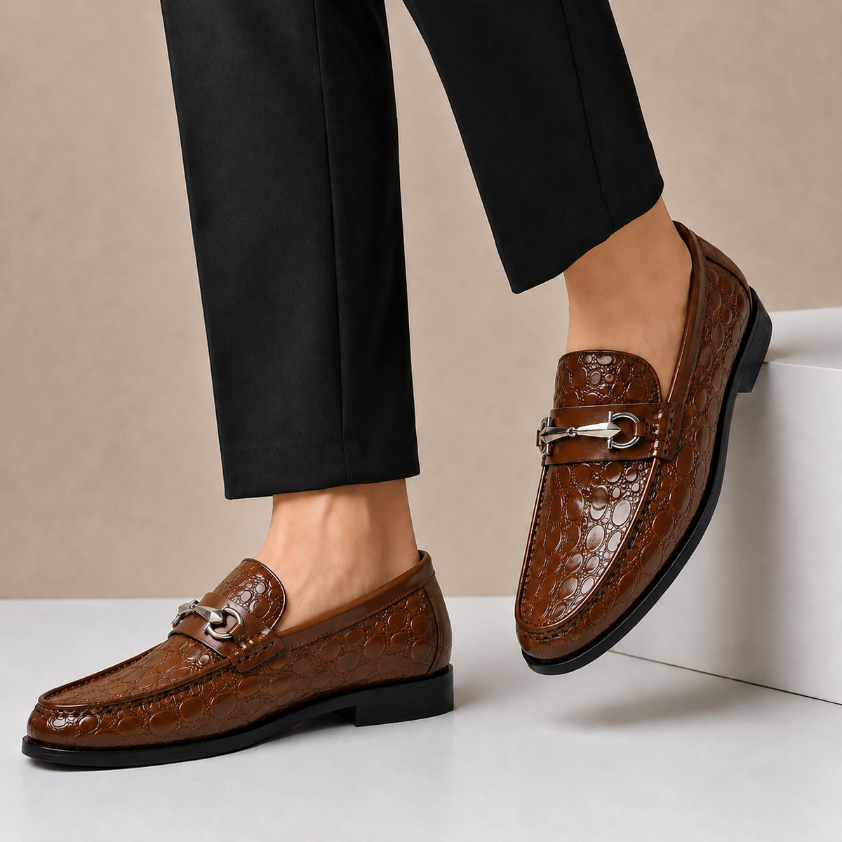 Mocassins Dorvaro en Cuir Embossé