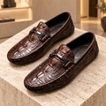 Mocassins Vareno Effet Crocodile