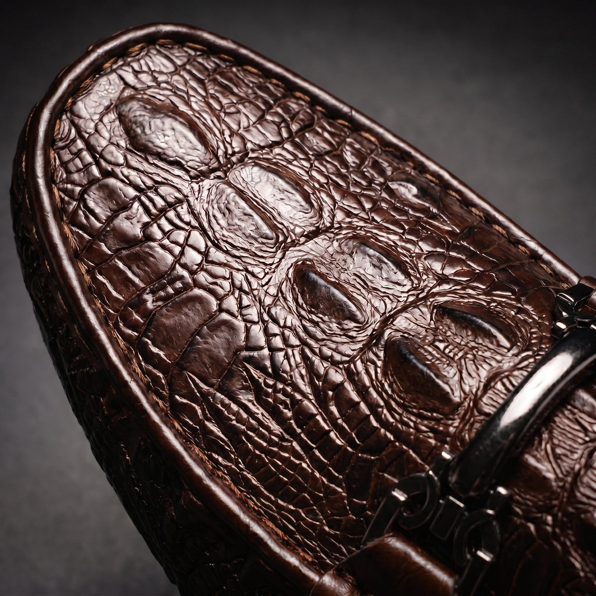Mocassins Vareno Effet Crocodile