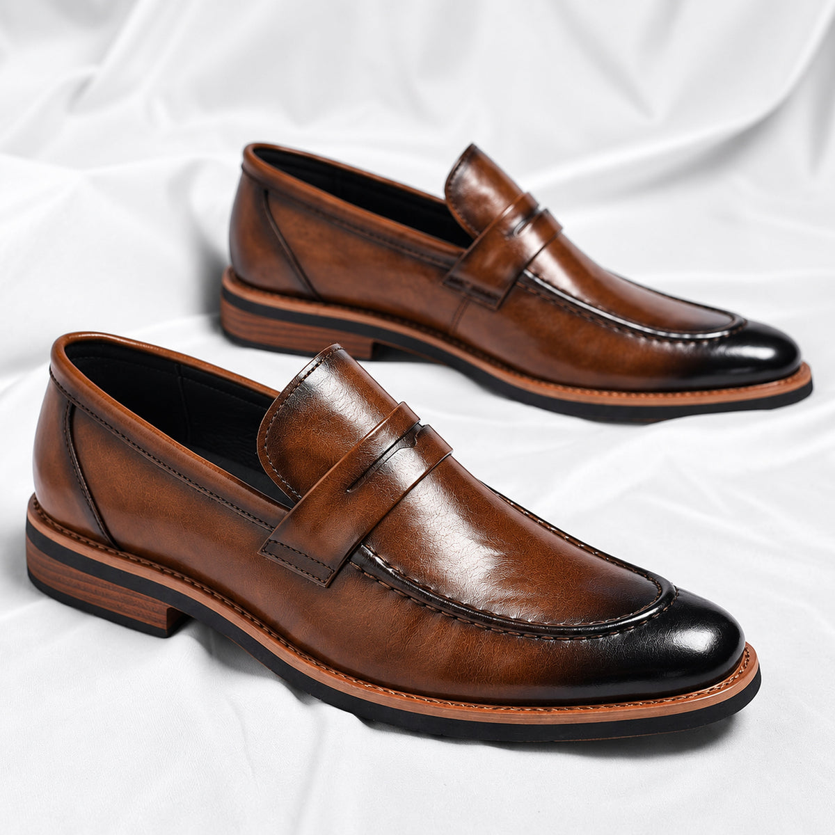 Mocassins Veneto en Cuir Italien