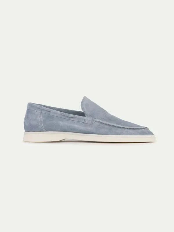 Mocassin Classique en Daim – Gris clair