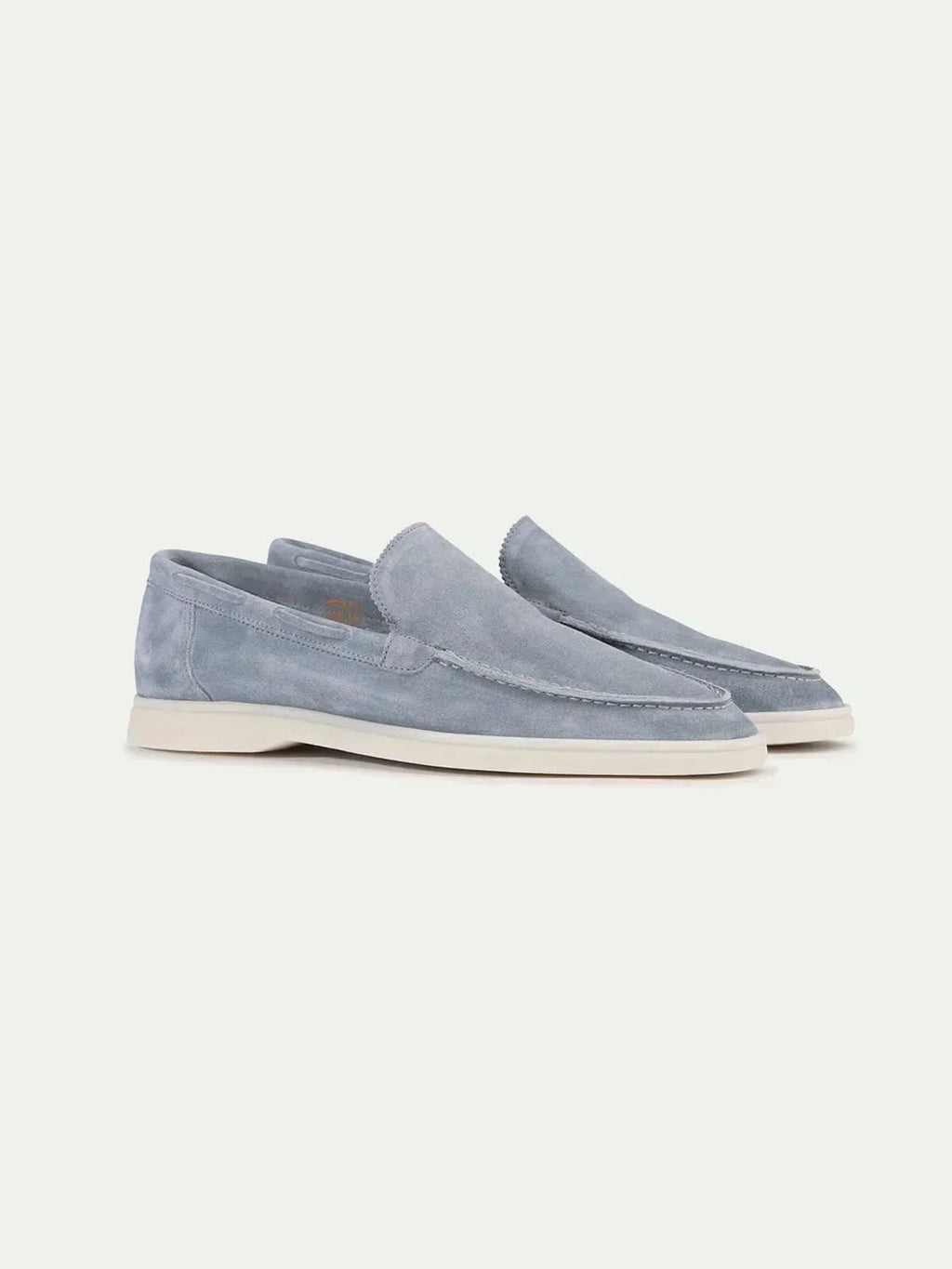 Mocassin Classique en Daim – Bleu ciel