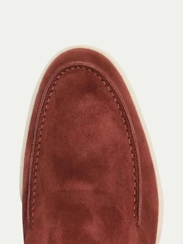 Mocassin Classique en Daim – Bordeaux