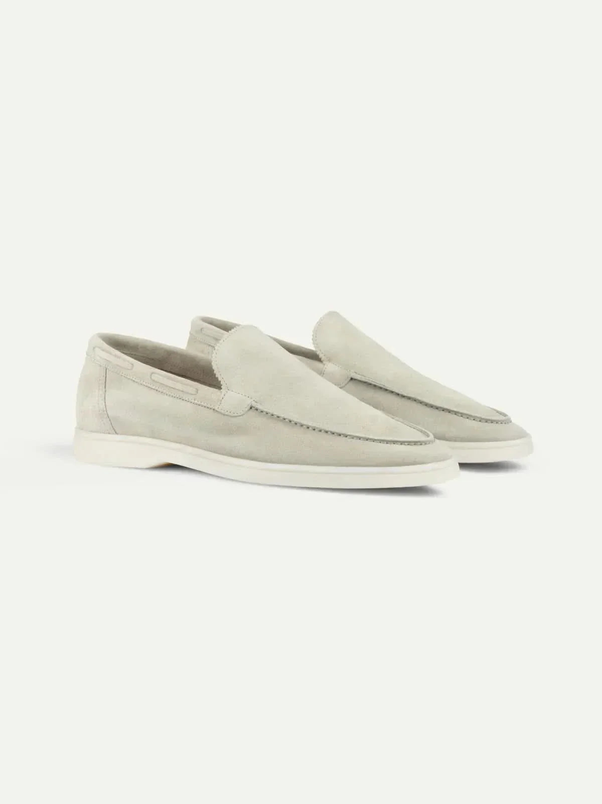 Mocassin Classique en Daim – Crème