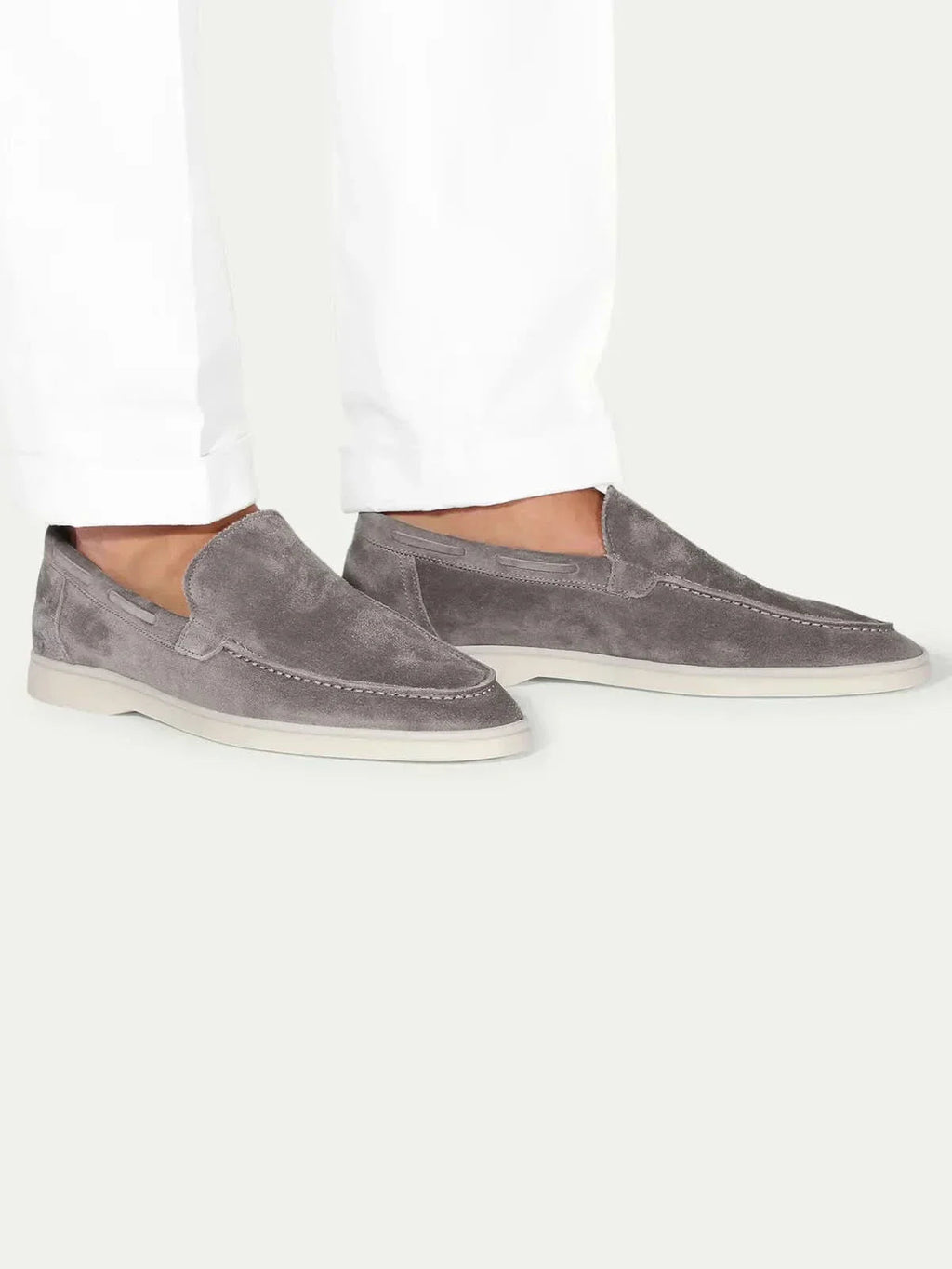 Mocassin Classique en Daim – Gris