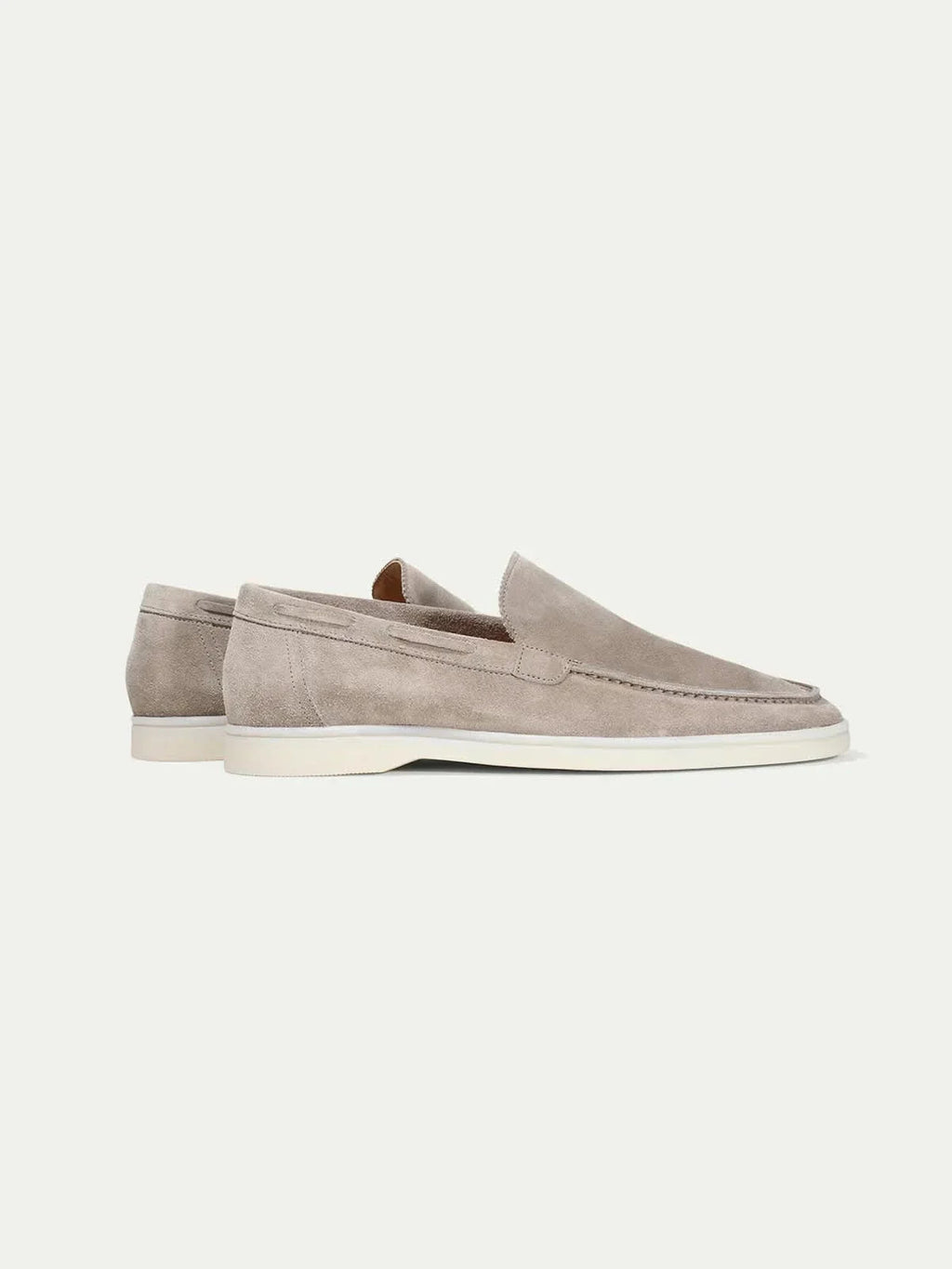 Mocassin Classique en Daim – Gris clair