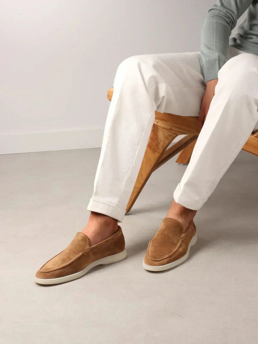Mocassin Classique en Daim – Sable