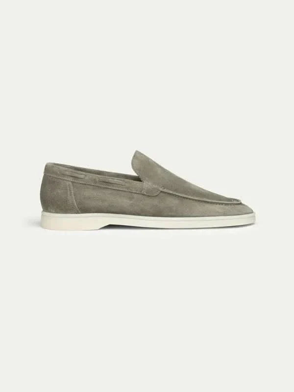 Mocassin Classique en Daim – Bleu marine