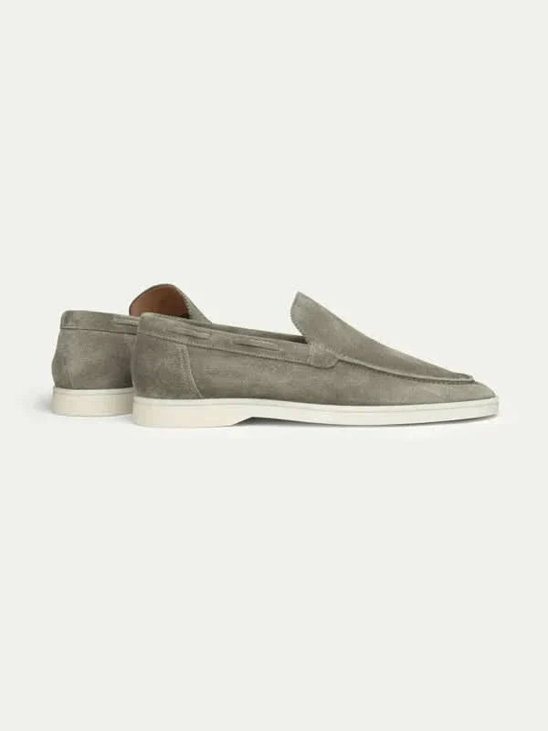 Mocassin Classique en Daim – Vert olive