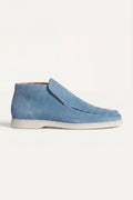 Mocassin Monaco en Daim – Bleu ciel