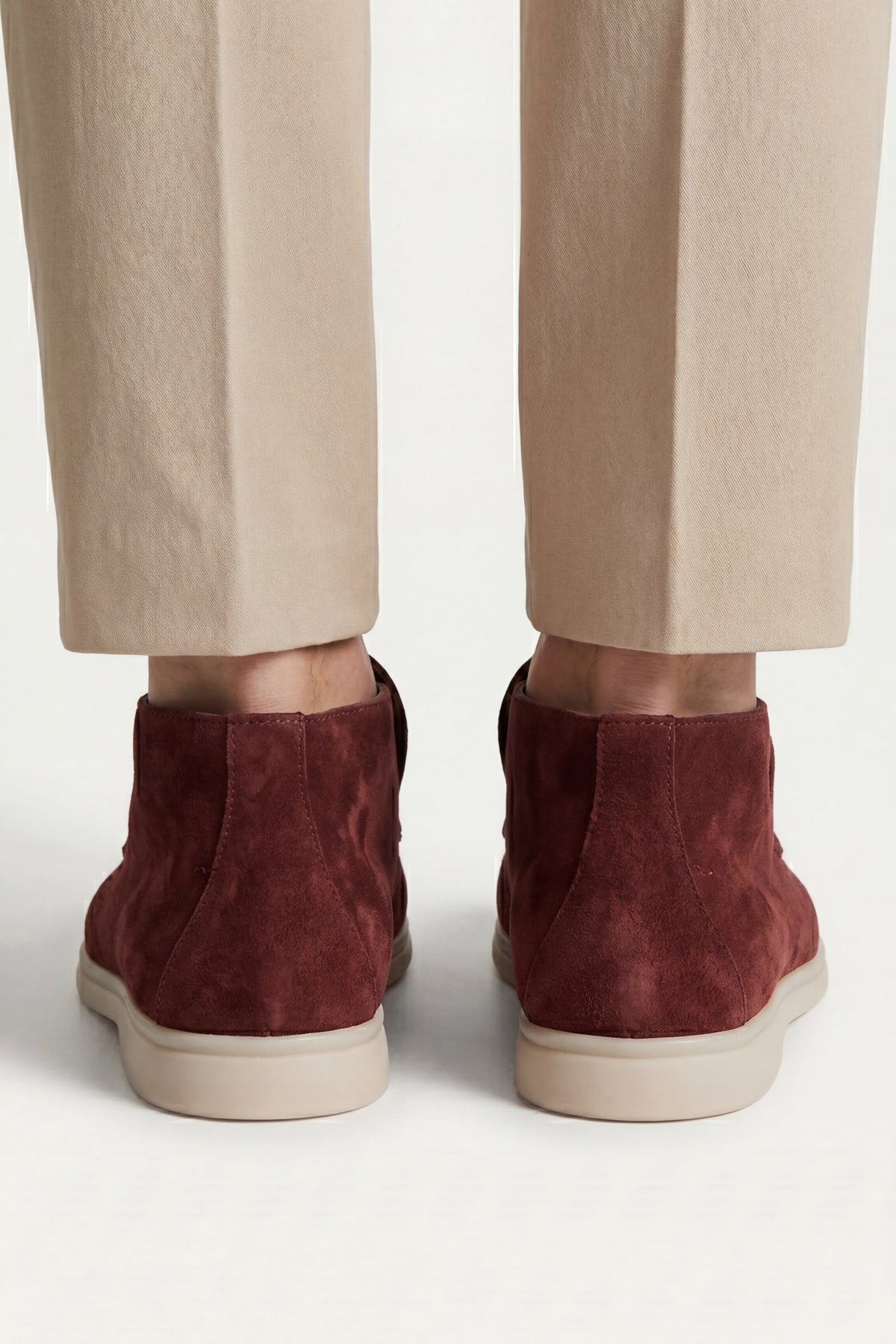 Mocassin Monaco en Daim – Bordeaux
