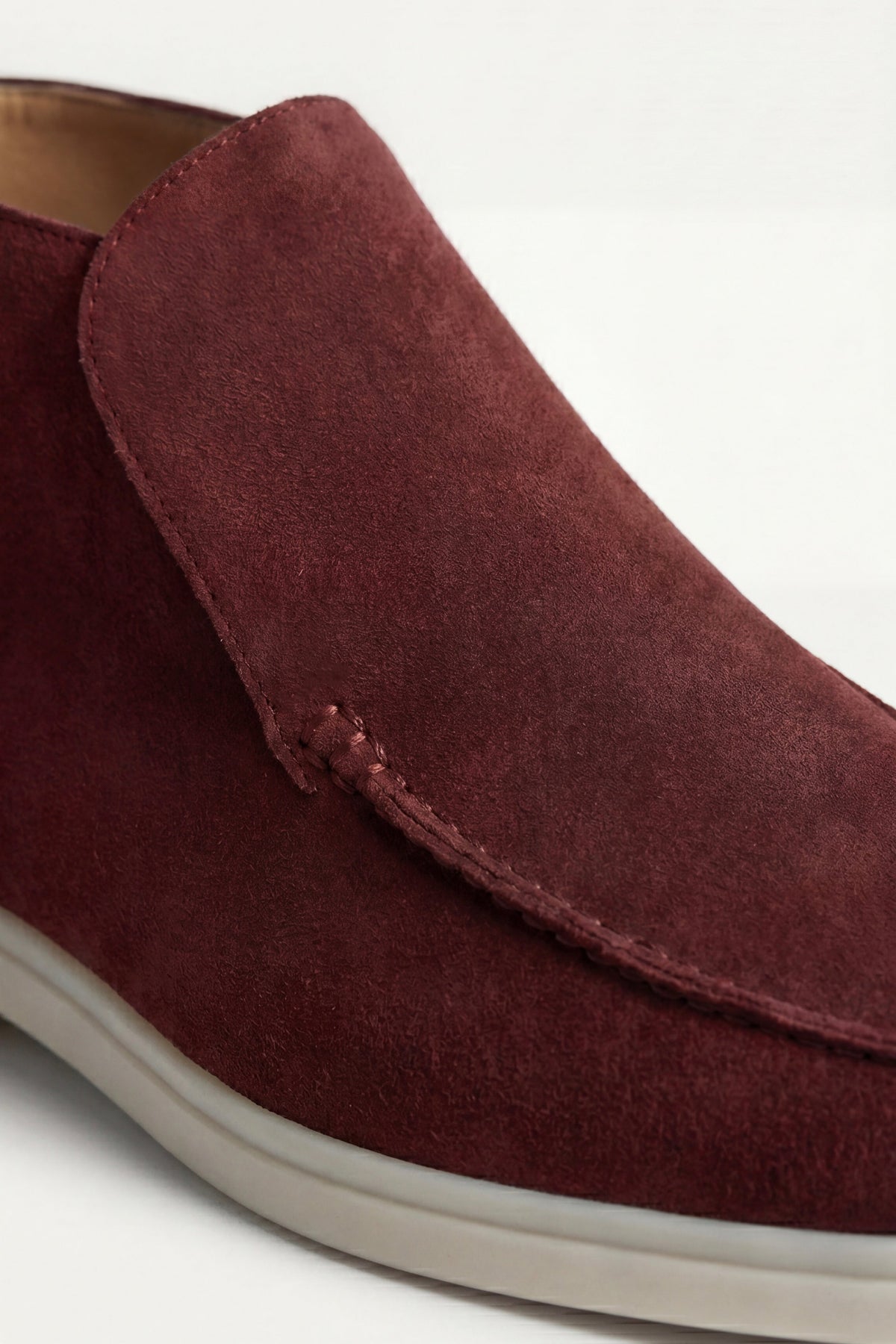 Mocassin Monaco en Daim – Bordeaux
