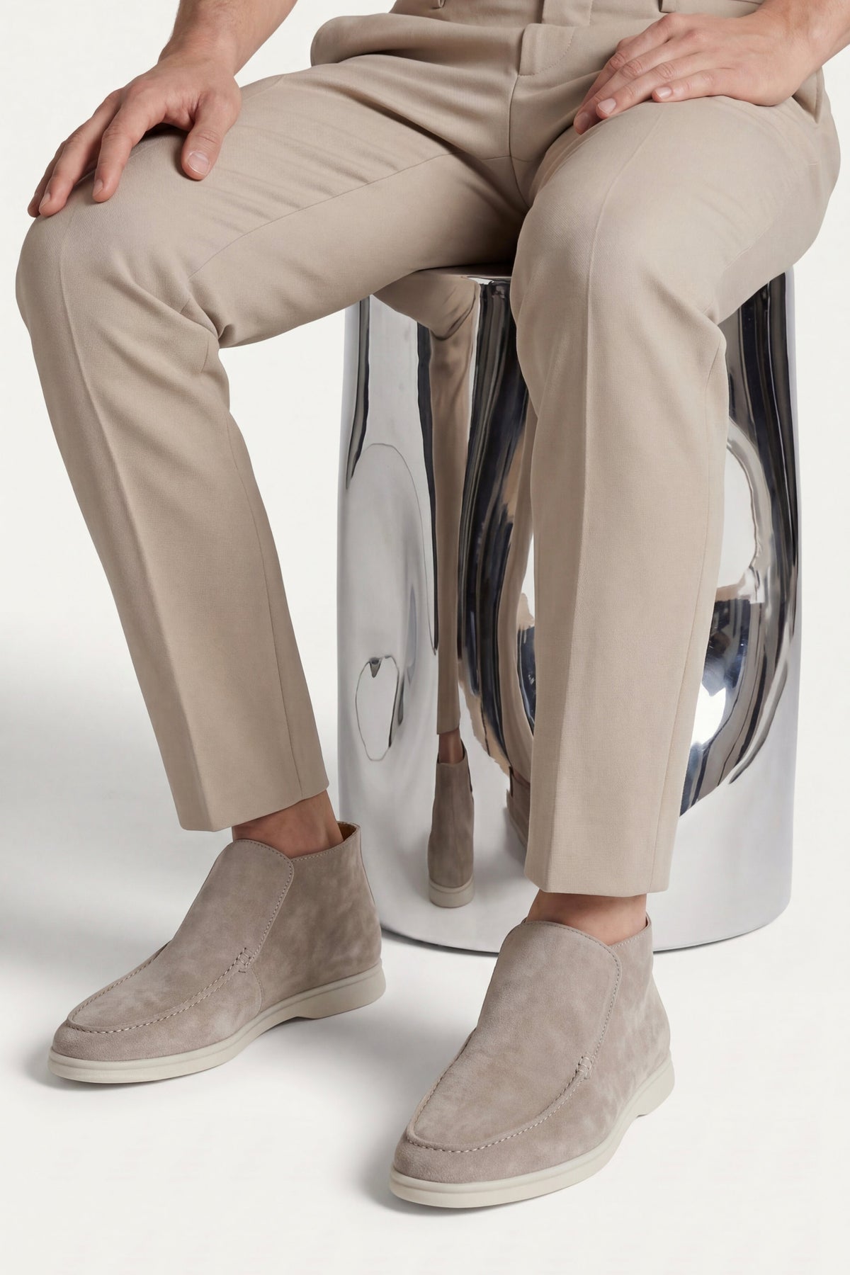 Mocassin Monaco en Daim – Taupe