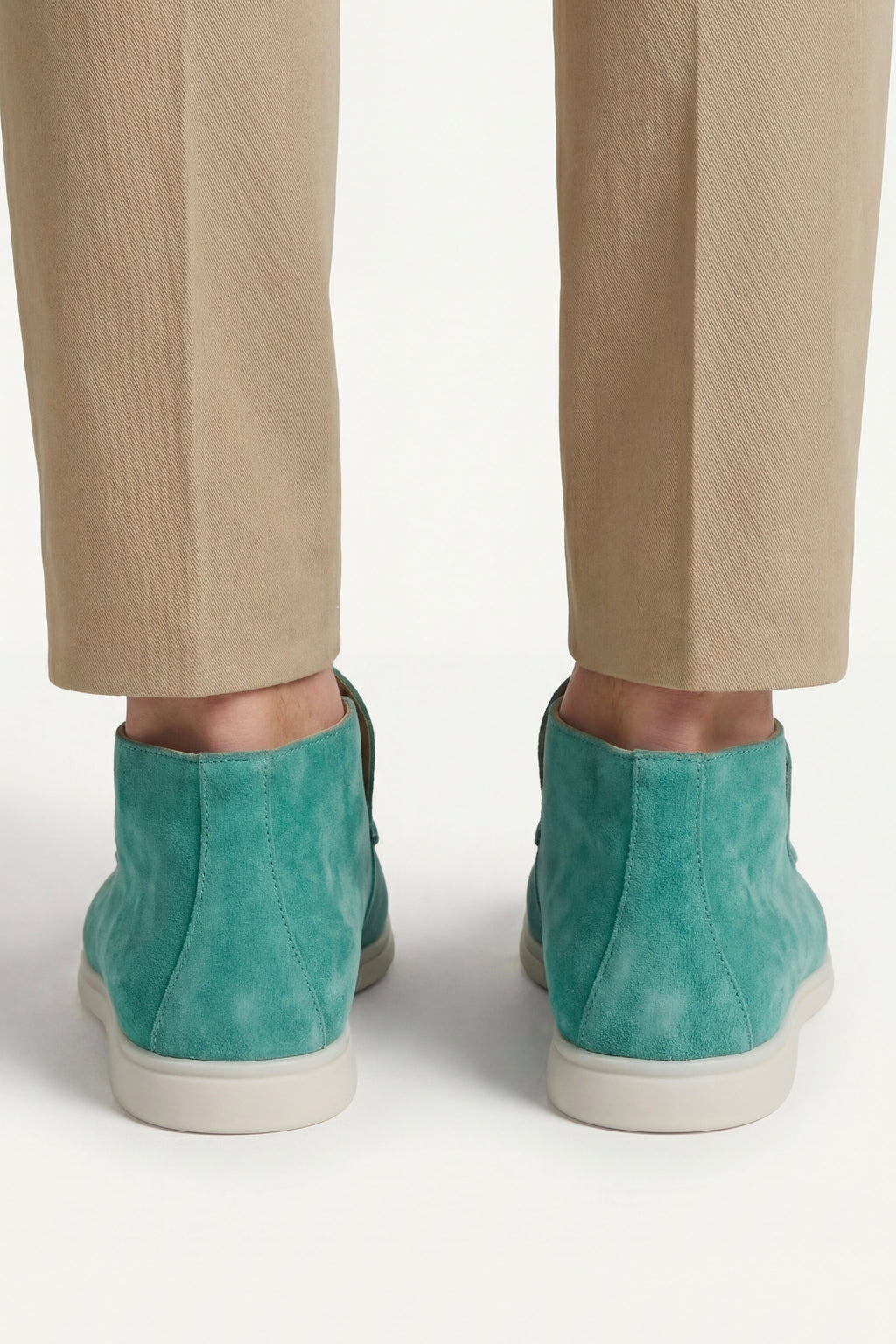 Mocassin Monaco en Daim – Turquoise