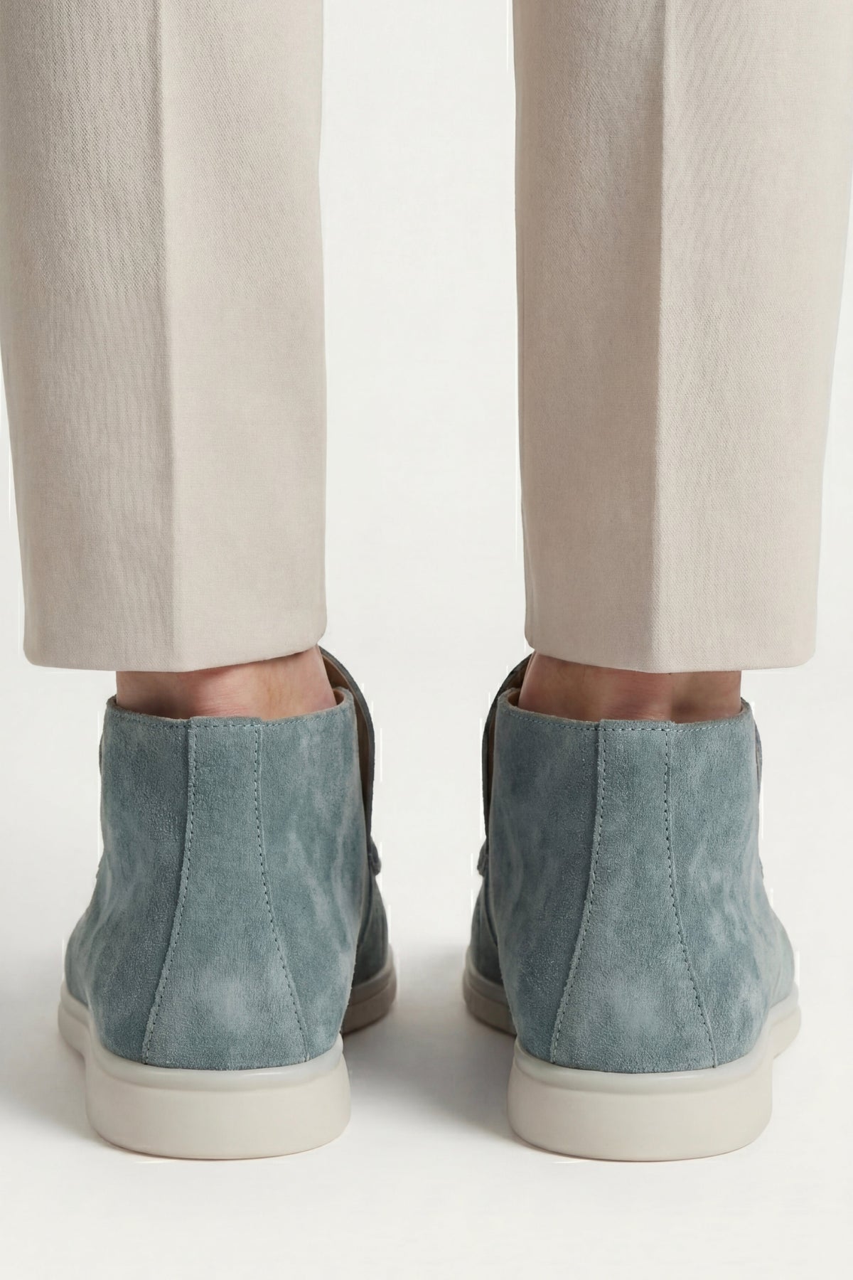Mocassin Monaco en Daim – Vert menthe