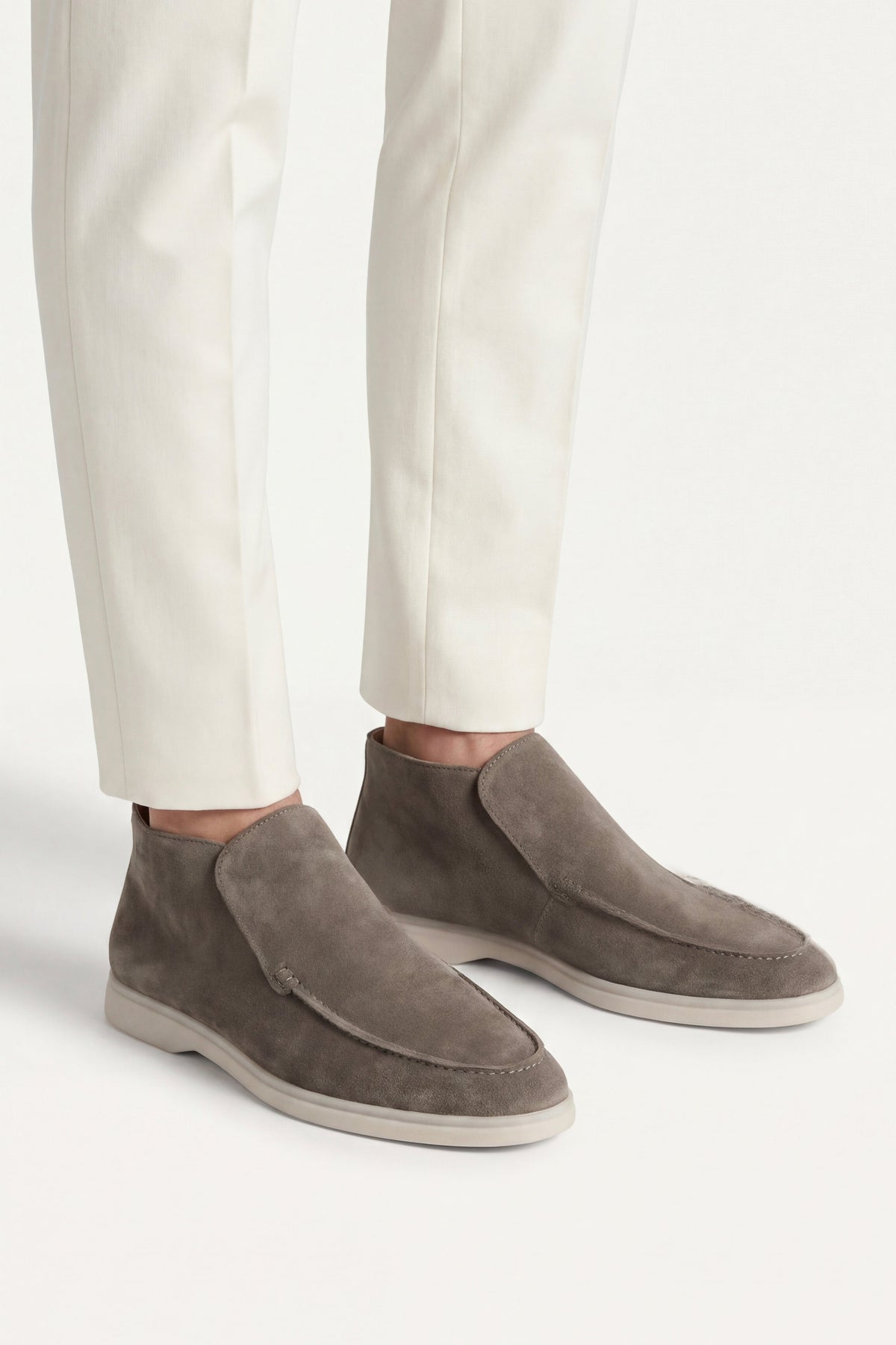 Mocassin Monaco en Daim – Vert olive