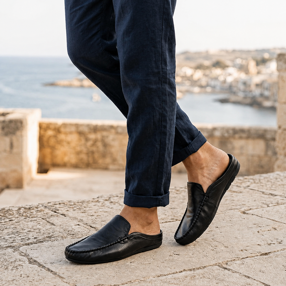Mocassin Mule Cetara en Cuir