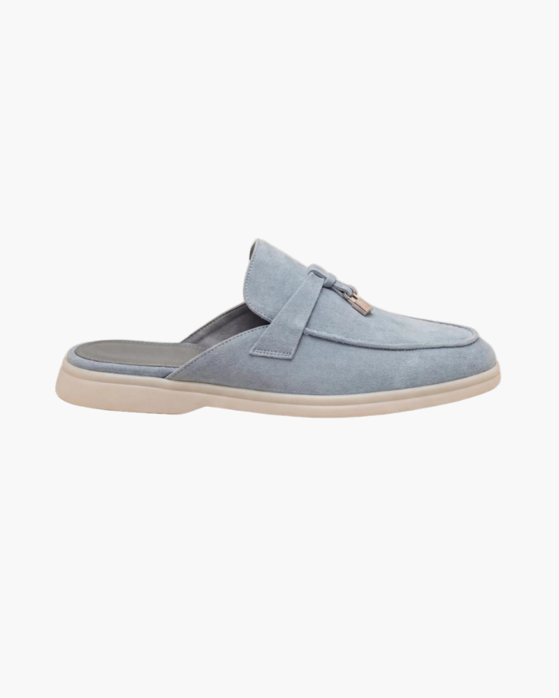 Mocassin Mule Mediterraneo en Daim – Beige
