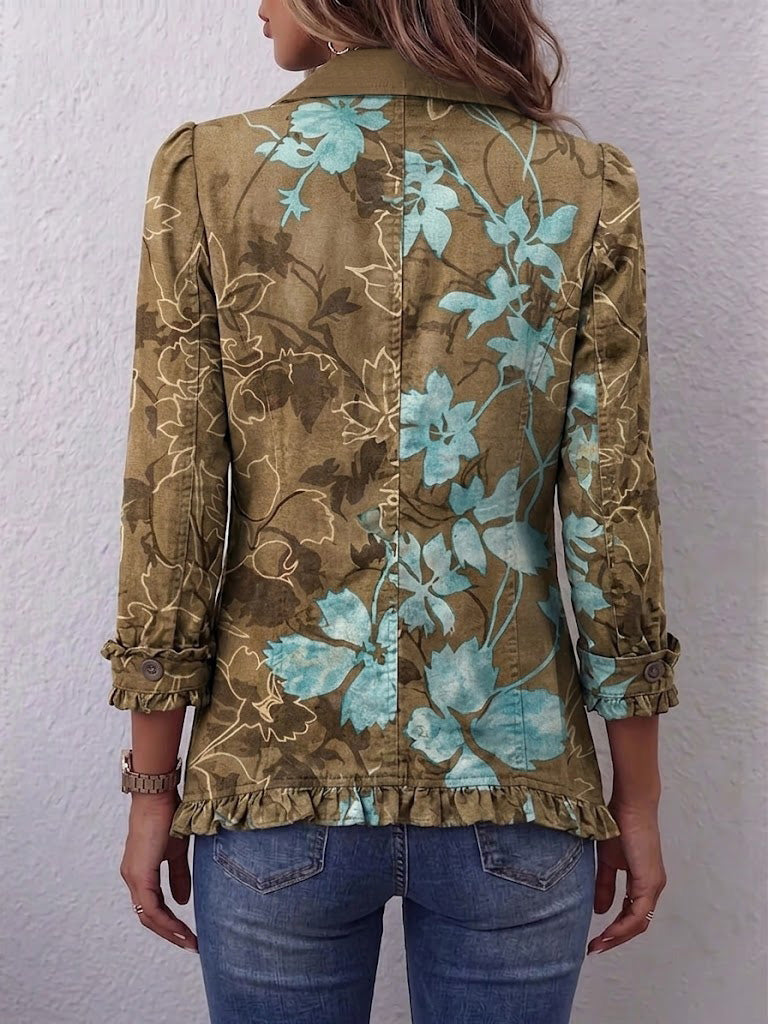 Domenica | Veste Florale Dégradée à Volants
