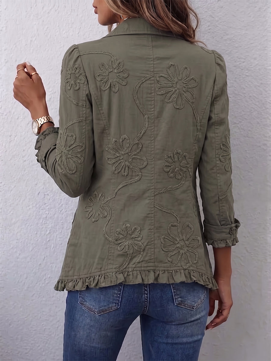 Assunta | Veste brodée à volants