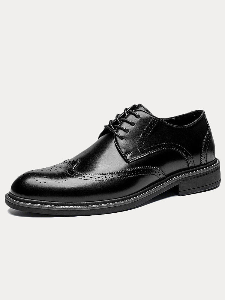 Chaussures Brogue Wingtip en Cuir