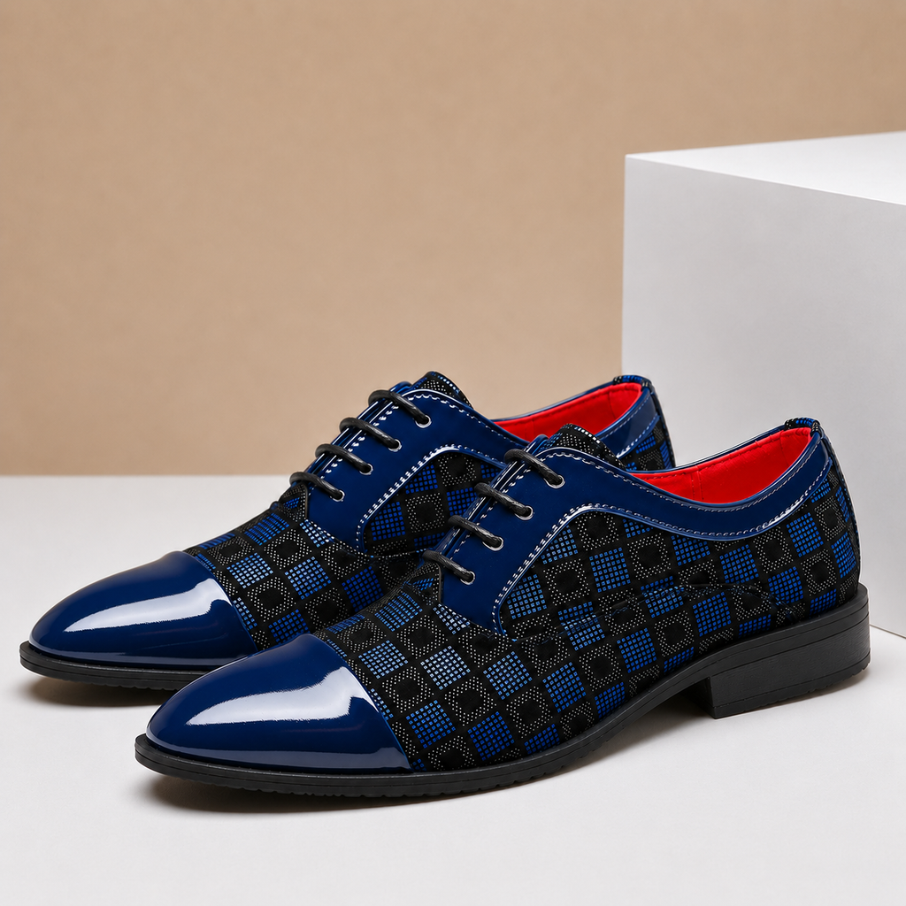 Chaussures Habillées Valente en Cuir à Motif Géométrique