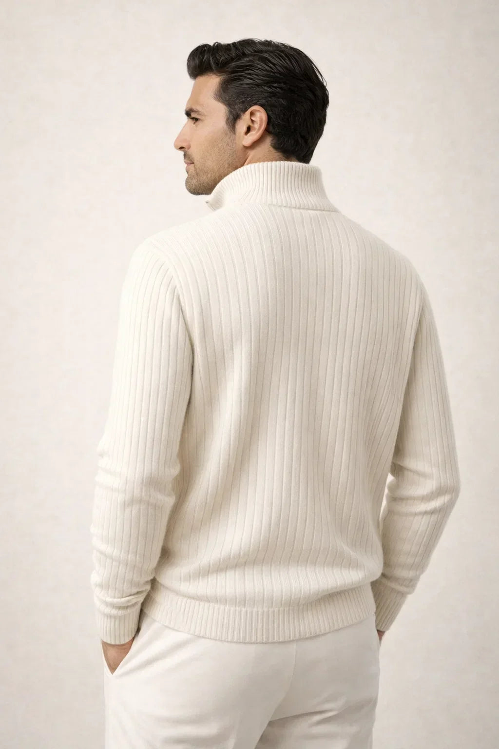 Gilet en maille Enrico ivoire