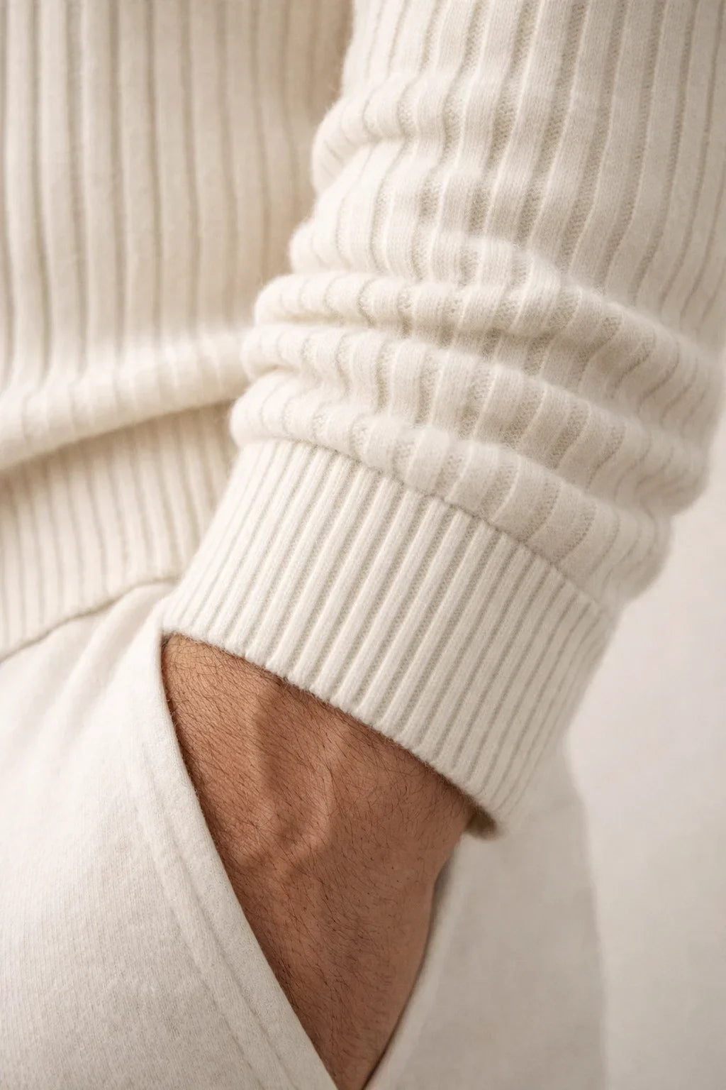 Gilet en maille Enrico ivoire
