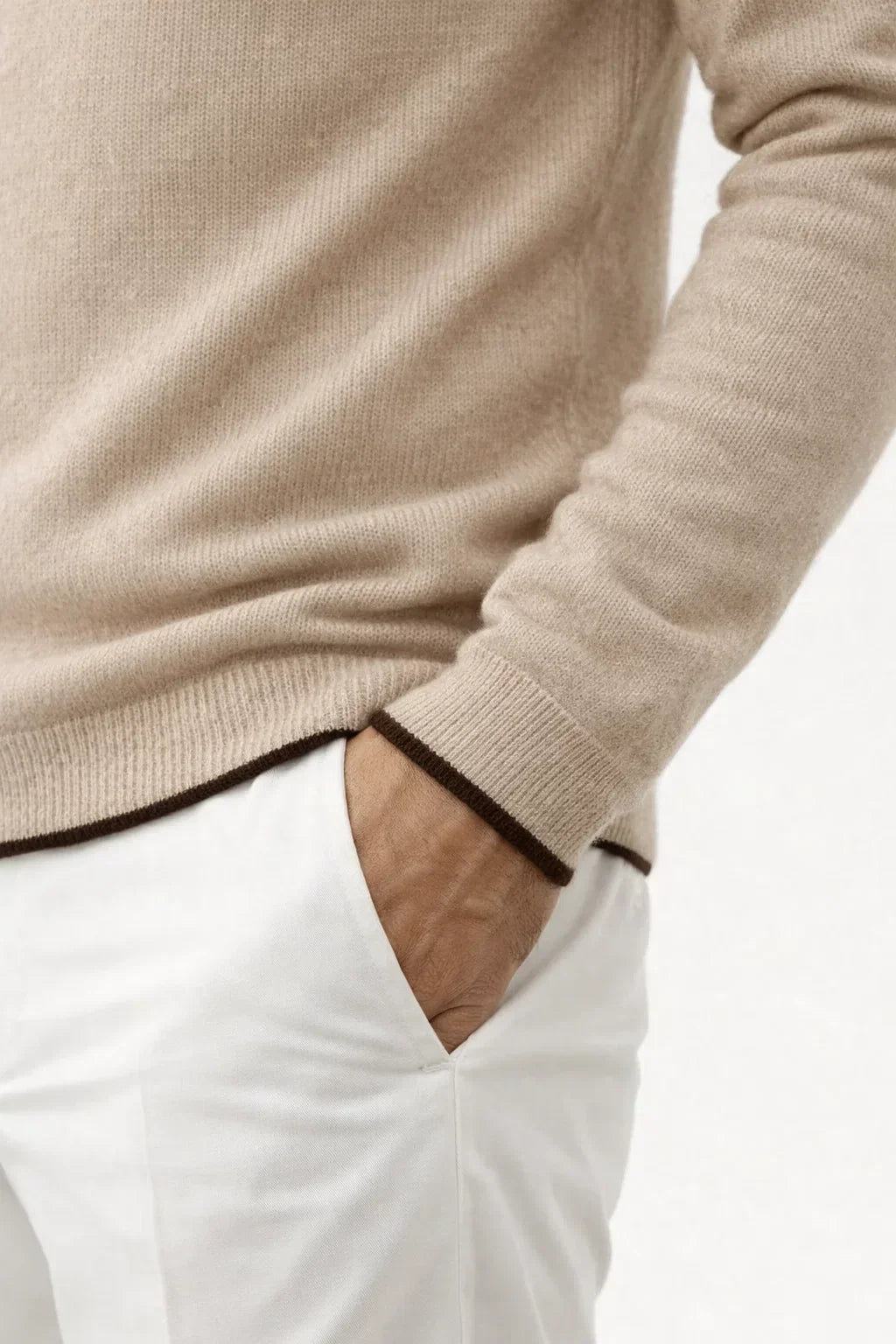 Sweat à capuche Irco Como beige