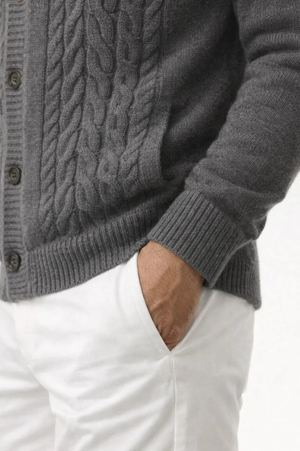 Cardigan gris ombré