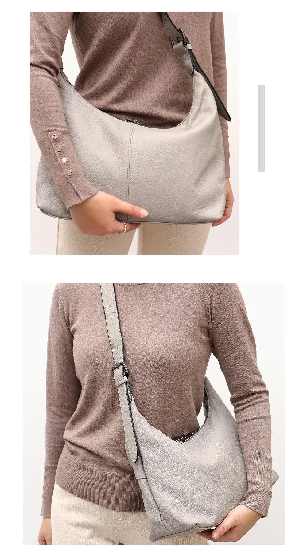 Sac en cuir style besace - Agatha