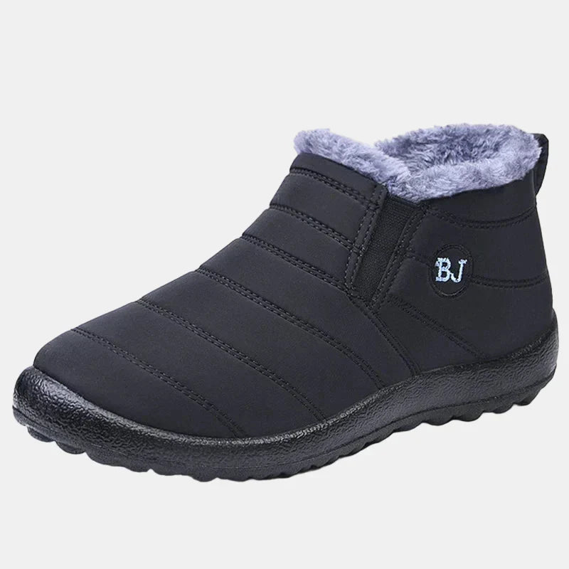 Waterproof Boots For Women | Quilted Fleece Lined Slip On Ankle