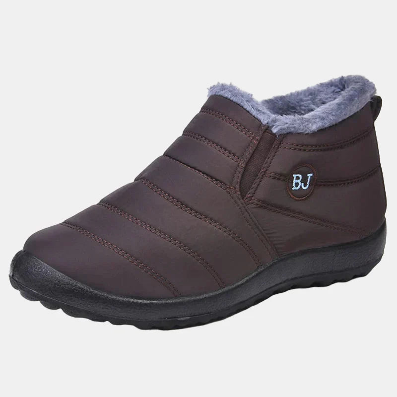 Waterproof Boots For Women | Quilted Fleece Lined Slip On Ankle